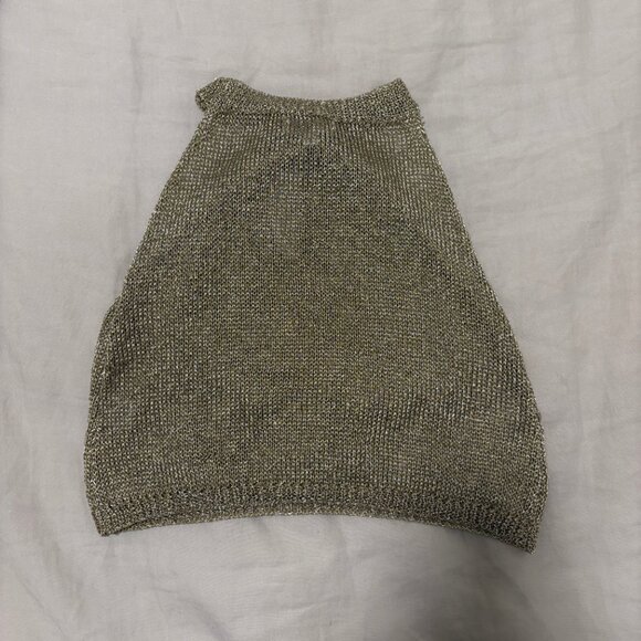 Superdown cross neck gold top - Picture 4 of 4